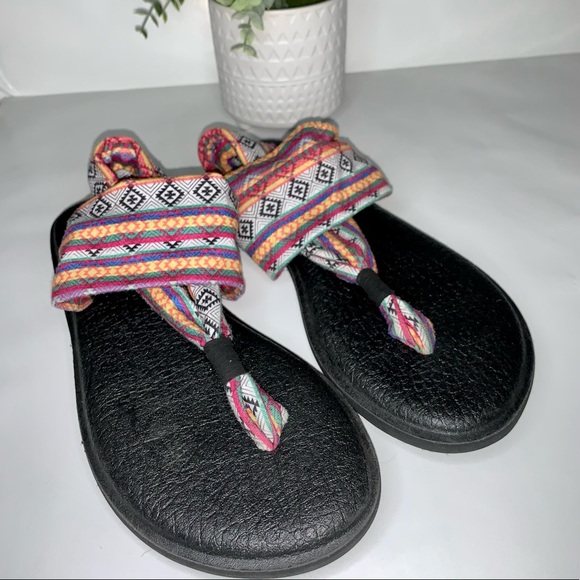 Sanuk Womens Yoga Sling 2 Prints Slip Ons - Picture 1 of 9